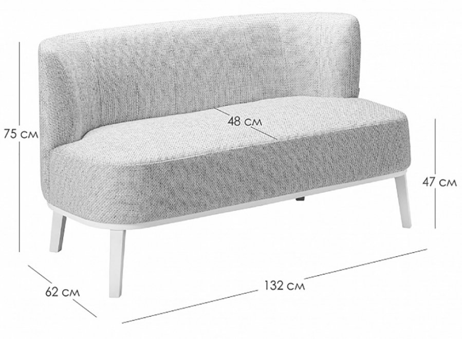 Диван Шафран diag grey