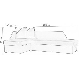 Диван Андора левый