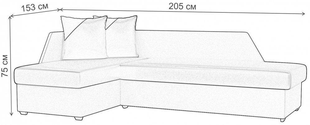 Диван угловой Андора левый  коричневый микровельвет / коричневая экокожа