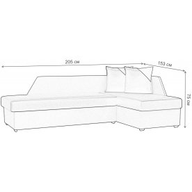 Диван Андора правый