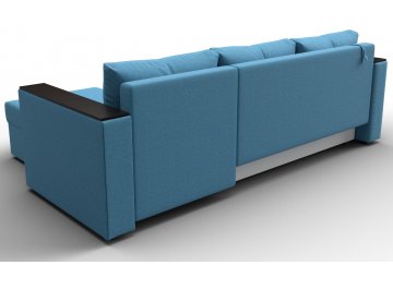 Диван-кровать Дельта-Прайм Б/С правый амур 10 голубая рогожка