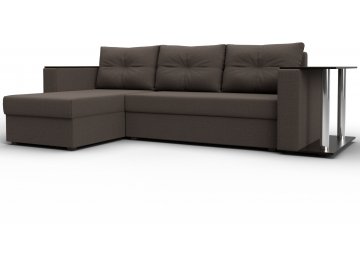 Диван угловой Дельта-Прайм амур 05 коричневый