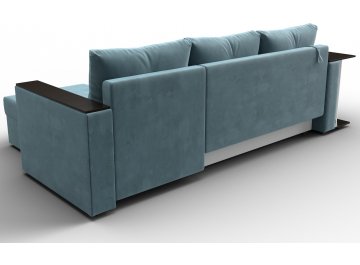 Диван-кровать Атланта правый бирюзовый велюр