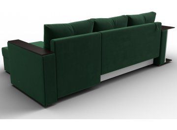 Диван-кровать Атланта правый зеленый велюр