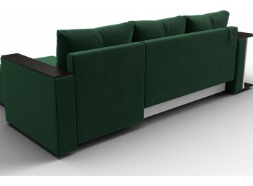 Диван-кровать Атланта правый зеленый велюр
