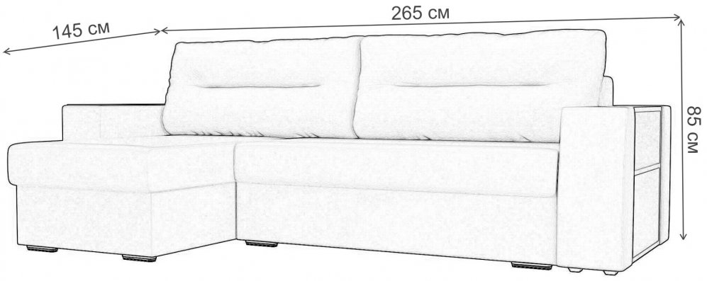 Диван угловой Крона-Сити левый зеленый велюр