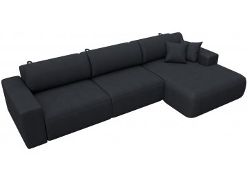 Диван-кровать Форум-036 НПБ Классик Лонг правый замша joly 16 темно-серая