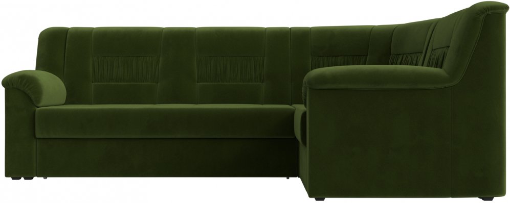 Диван угловой Терра-М правый зеленый микровельвет