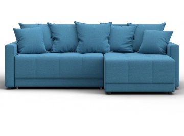 Диван-кровать Комо универсальный рогожка амур 10 голубая