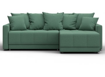 Диван-кровать Комо универсальный рогожка амур 11 зеленая