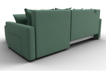 Диван-кровать Комо универсальный рогожка амур 11 зеленая