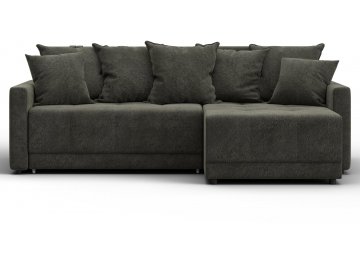 Диван-кровать Комо универсальный велюр laim 10 темно-коричневый