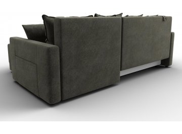 Диван-кровать Комо универсальный велюр laim 10 темно-коричневый