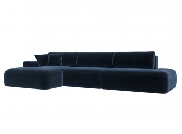 Диван угловой Лига-036 НПБ Модерн Лонг tower 13 синий