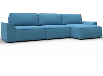 Диван угловой Лига-048 НПБ амур 10 голубой