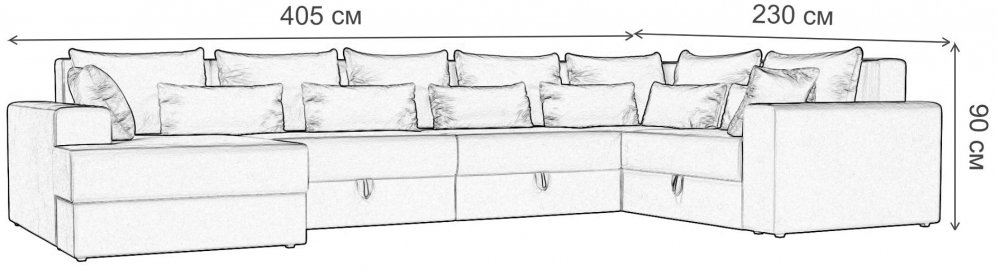 Диван угловой Тоскана - П правый велюр зеленый