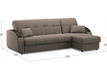 Диван угловой Moon Family 109 268 см с независимым пружинным блоком