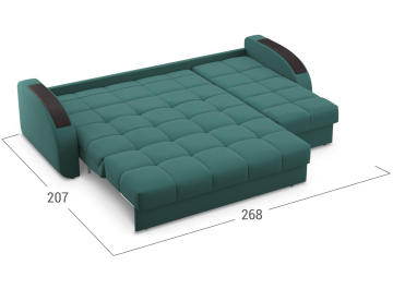 Диван угловой Moon Family 109 268 см с независимым пружинным блоком