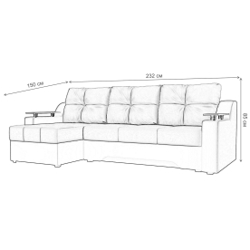 Диван угловой Сенатор