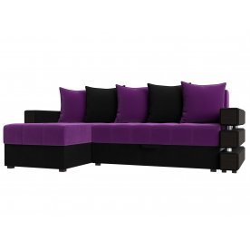 Диван угловой Венеция левый микровельвет