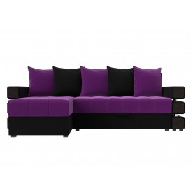 Диван угловой Венеция левый микровельвет