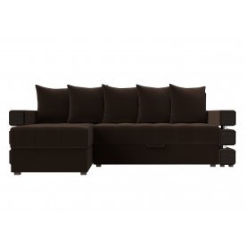 Диван угловой Венеция левый микровельвет