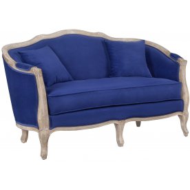 Дизайнерский двухместный диван Darcy 2 Blue