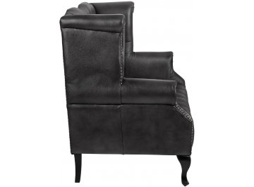 Кожаный дизайнерский диван Royal Sofa Black