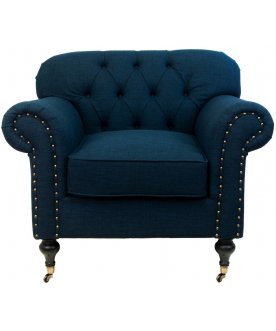 Классическое кресло Kavita Dark Blue