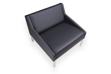 Кресло Chairman Райз экокожа черный