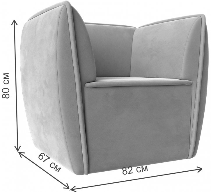 Кресло Соната бежевый велюр