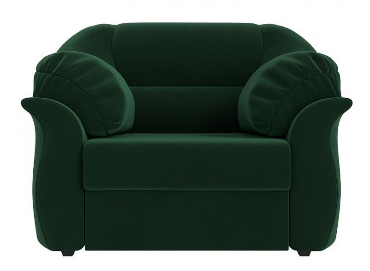 Кресло Карнелла зеленый велюр