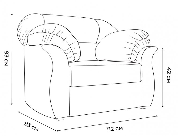 Кресло Карнелла зеленый велюр