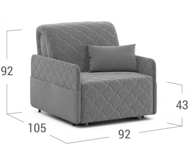 Кресло Moon Family 119 / Н10 v1+(2)65 v1 004853 велюр бежевый 74-1