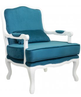 Кресло Nitro blue / white