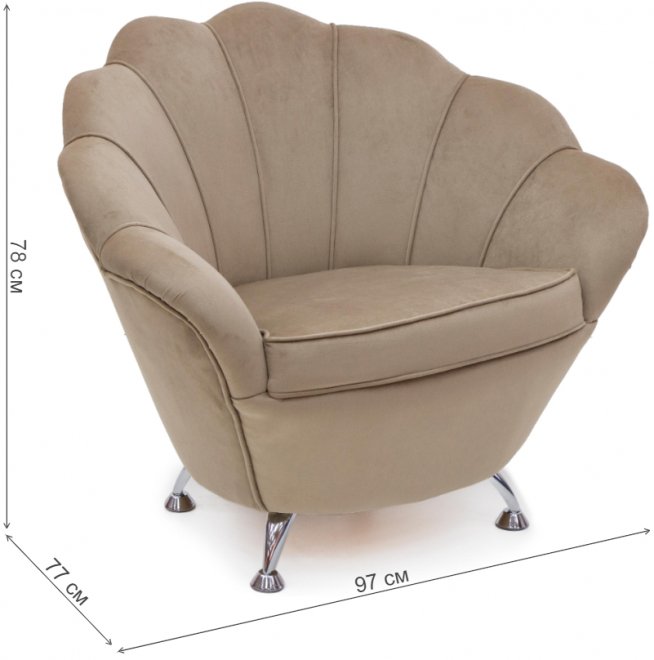 Кресло Шелл velutto 21