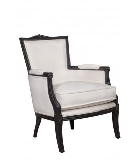 Мягкое полукресло с подлокотниками Tous white