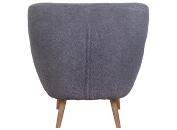 Низкое кресло Fuller Grey Boucle