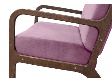 Низкое кресло Mody Pink