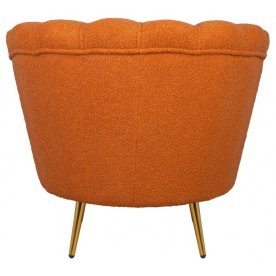 Низкое кресло Pearl Orange Boucle