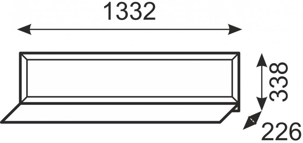 Полка Венеция 11 бодега светлая
