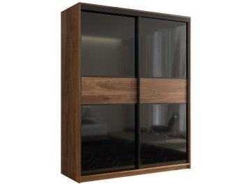 Шкаф-купе Кааппи 11 дуб кастелло бренди / черный