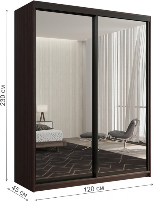 Шкаф-купе Кааппи 1 120х45 венге