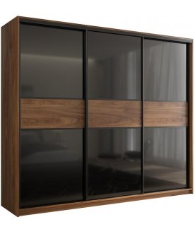 Шкаф-купе Кааппи 9 дуб кастелло бренди / черный