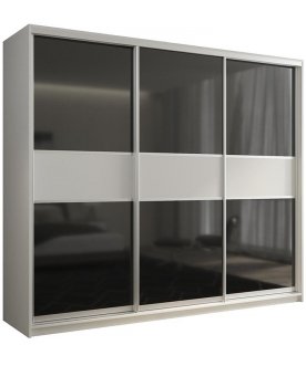 Шкаф-купе Кааппи 10 белый бриллиант / черный