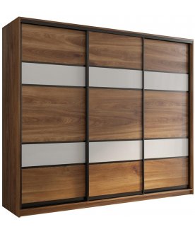 Шкаф-купе Кааппи 7 дуб кастелло бренди / белый