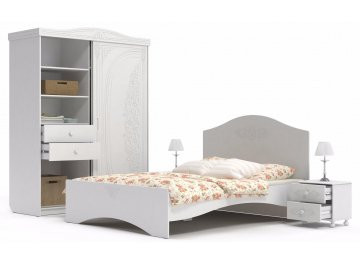 Шкаф-купе Ассоль АС-20 белое дерево