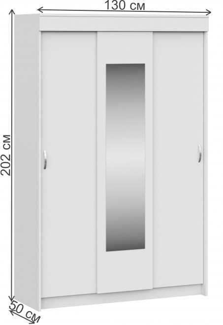 Шкаф-купе Тэсса ясень шимо темный / ясень шимо светлый