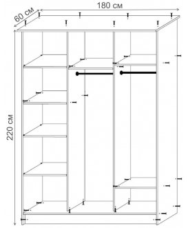 Шкаф-купе Дуэт-3