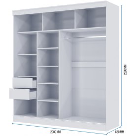 Шкаф-купе Москана-2 2 м